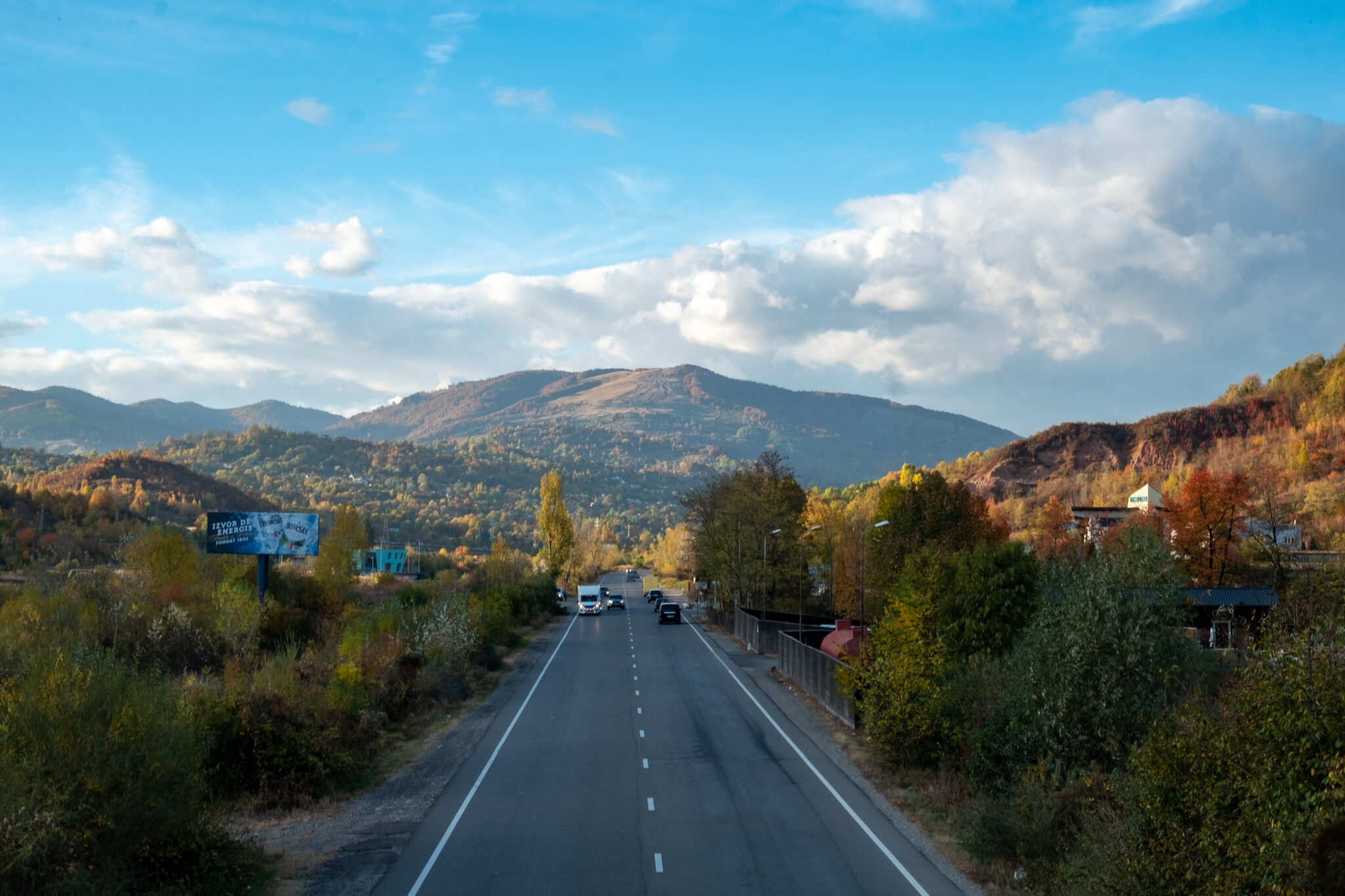 Voyage en Transylvanie : route en Automne