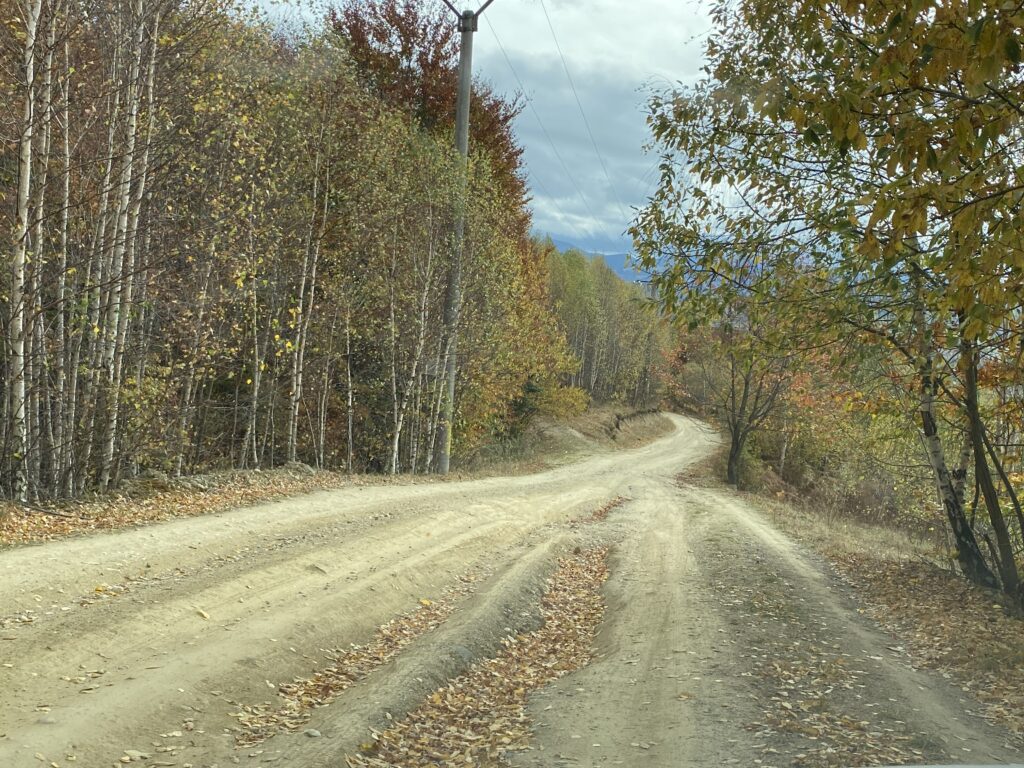 Route sinueuse - Carpates Roumanie