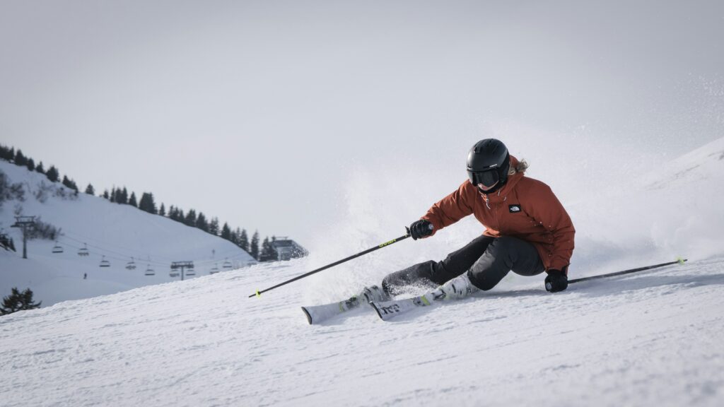 Ski hors-piste posture du corps