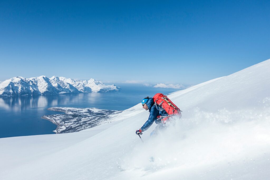 technique ski piste noire : virage court coupé