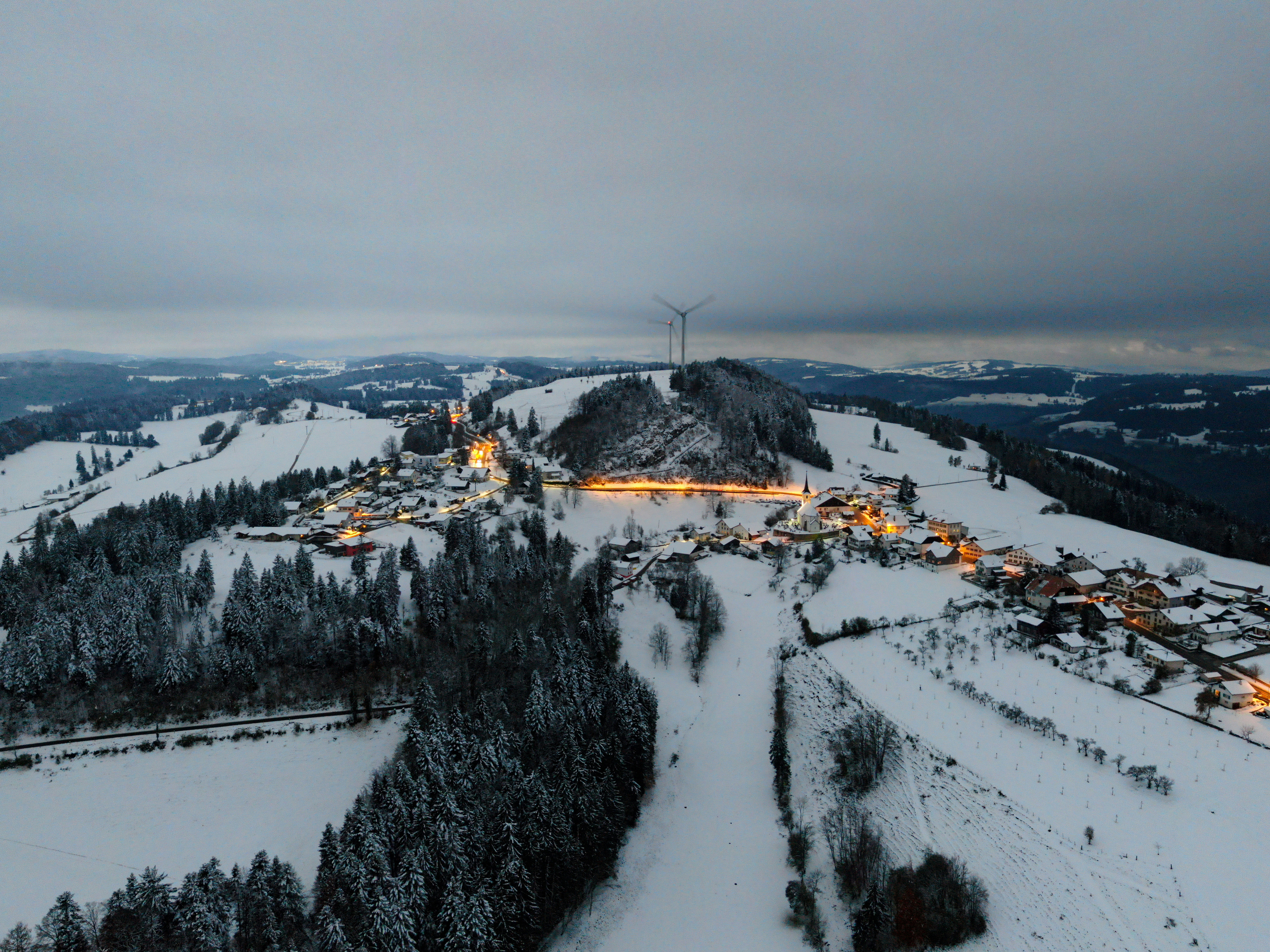Village-Station de ski dans le Jura