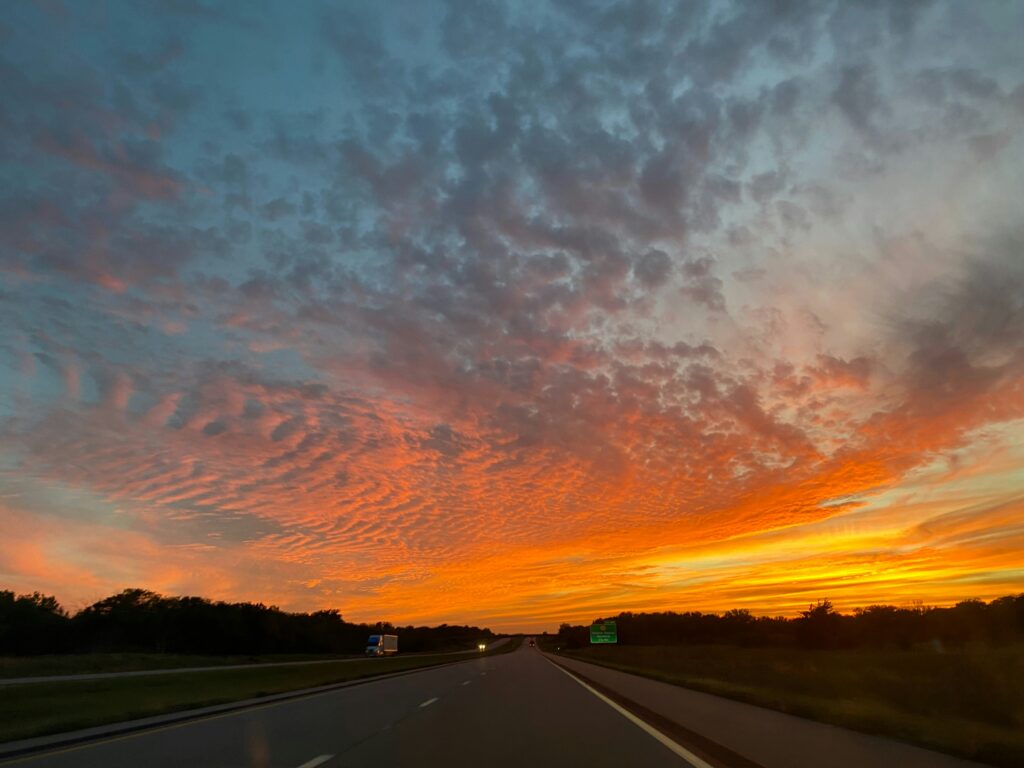 stratocumulus coucher de soleil